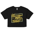 Everything's Under Control Situation Normal Women's Crop Tee