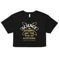 Science Ruining All The Fun Of Guessing Women's Crop Tee