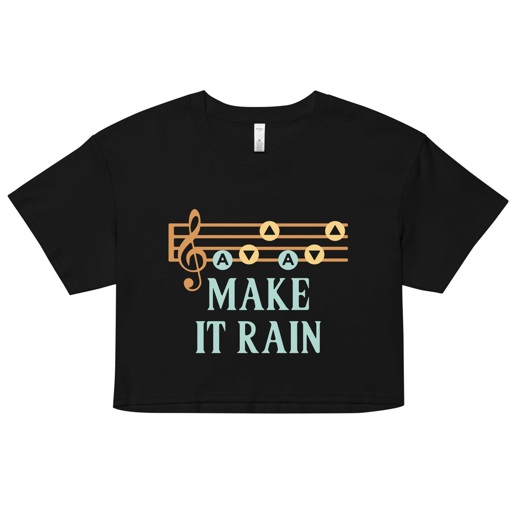 Make It Rain Women's Crop Tee