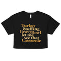 Turkey Stuffing Gravy Bowl Women's Crop Tee