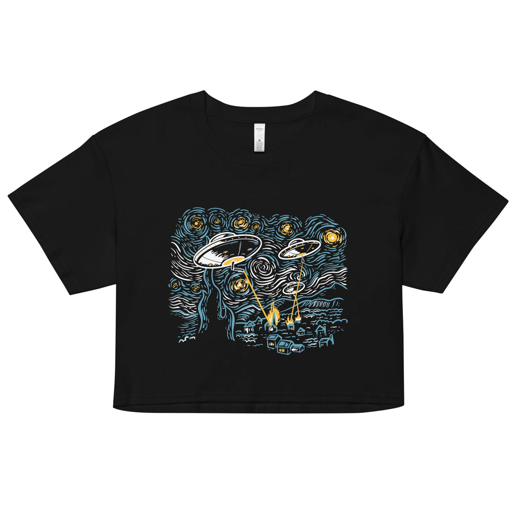 Starry Invasion Women's Crop Tee