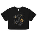 Cat Halloween In Space Women's Crop Tee