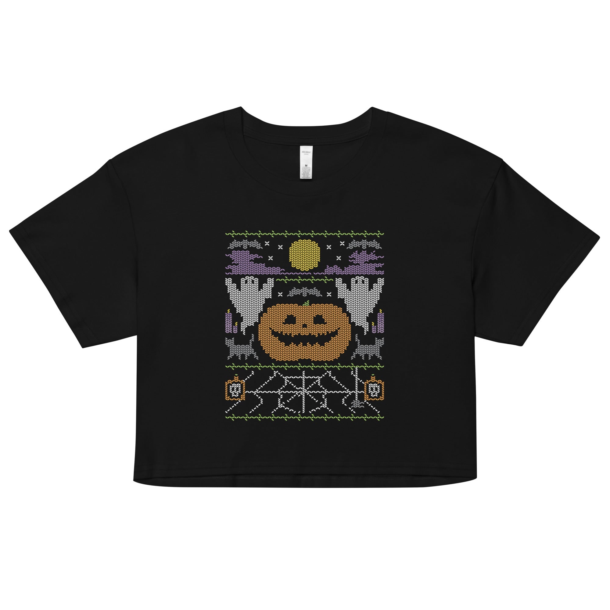 Ugly Halloween Sweater Women's Crop Tee