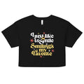 I Just Like To Smile Smiling's My Favorite Women's Crop Tee