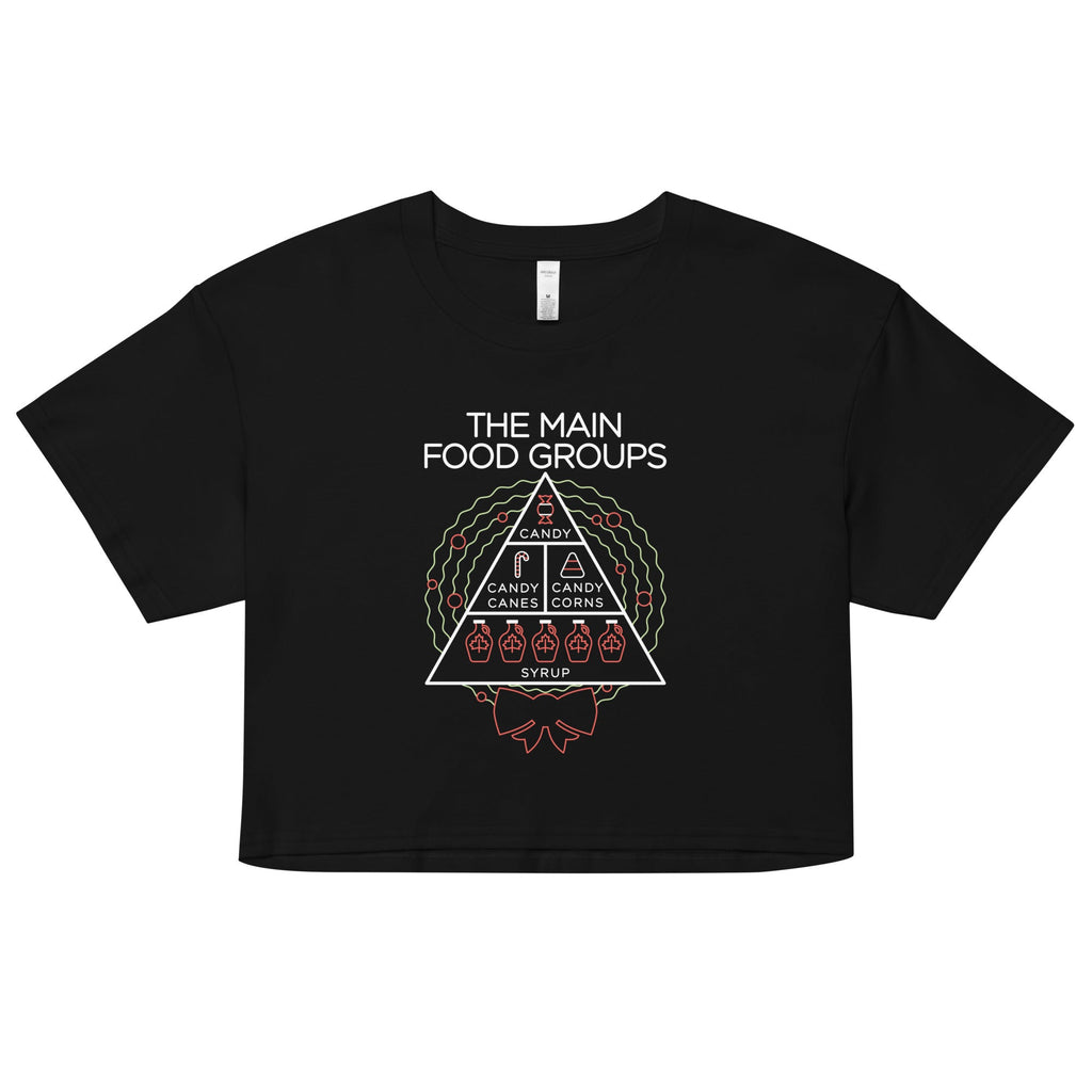 The Main Food Groups Women's Crop Tee