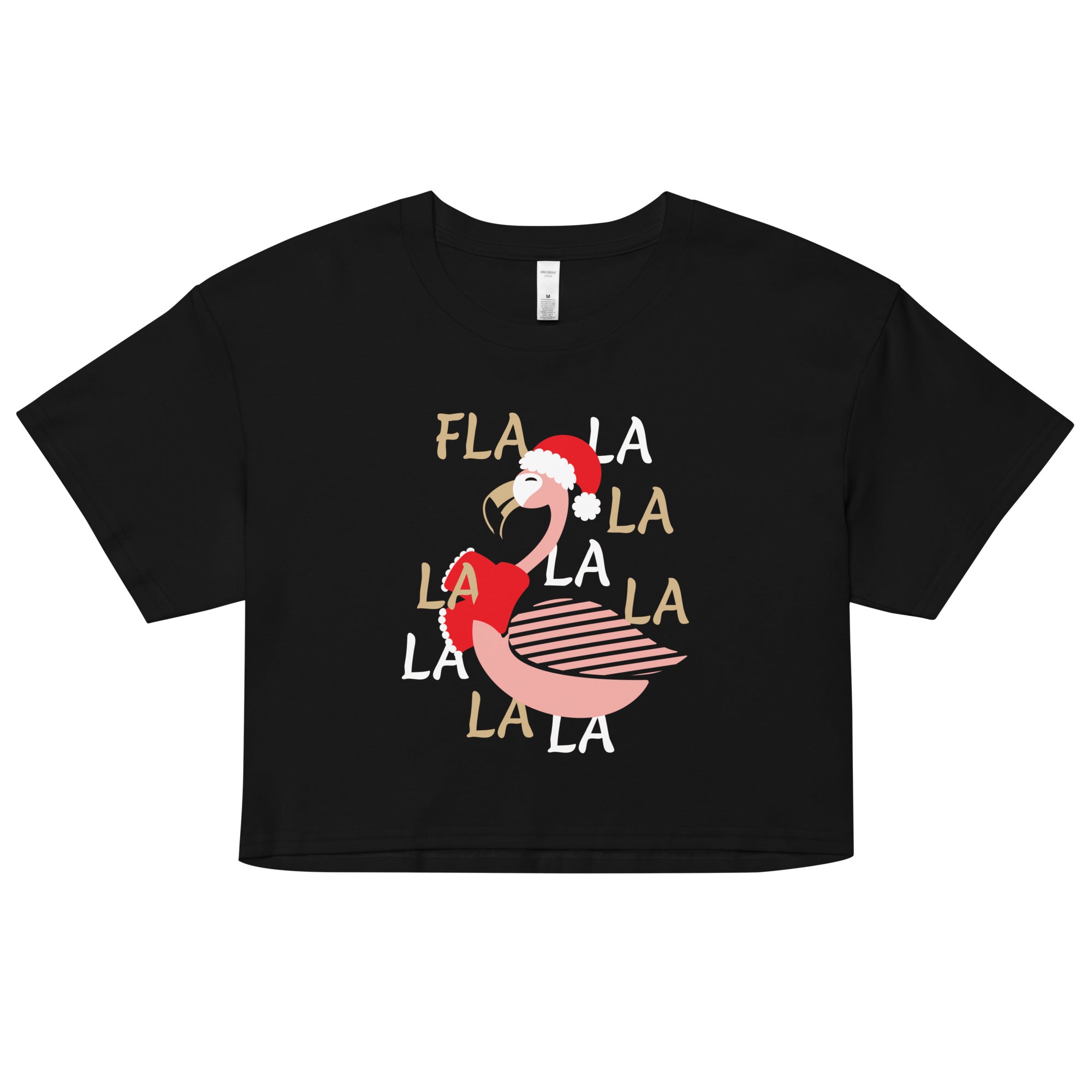Fla La La Lamingo Women's Crop Tee
