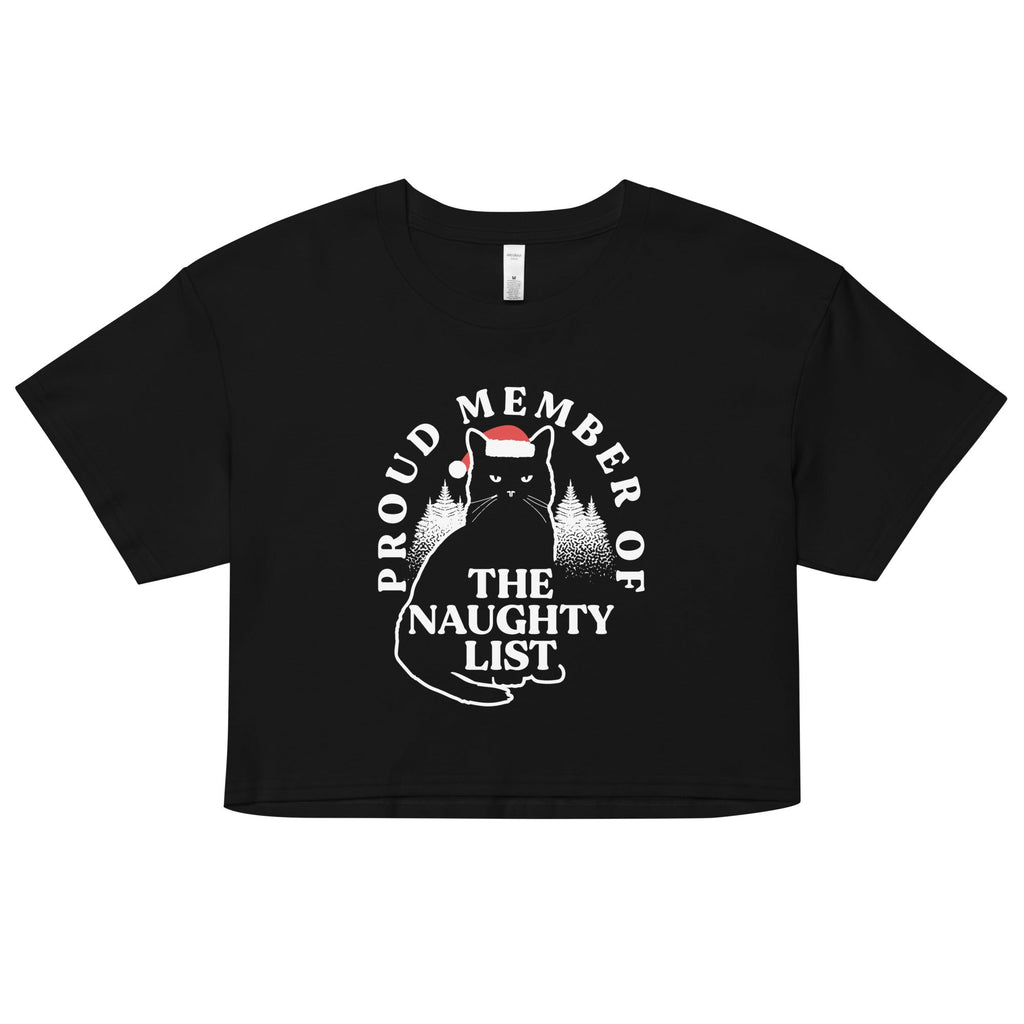 The Naughty List Women's Crop Tee