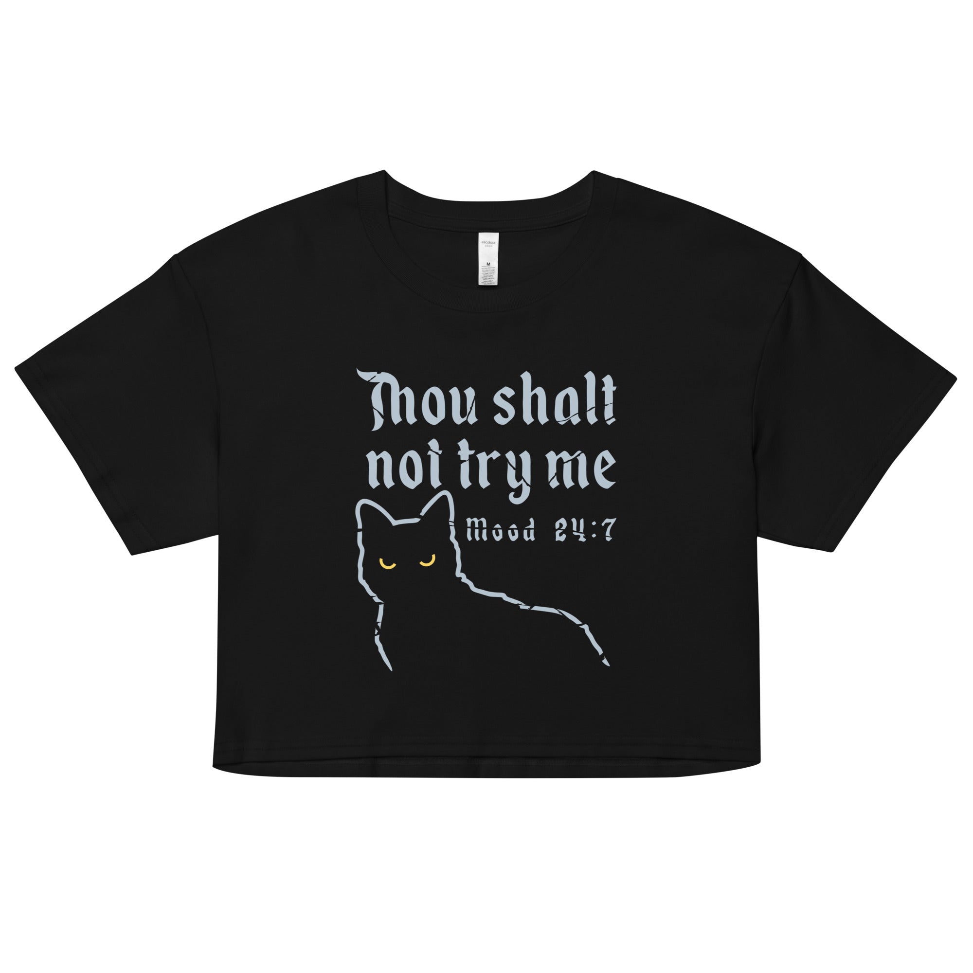 Thou Shalt Not Try Me Women's Crop Tee