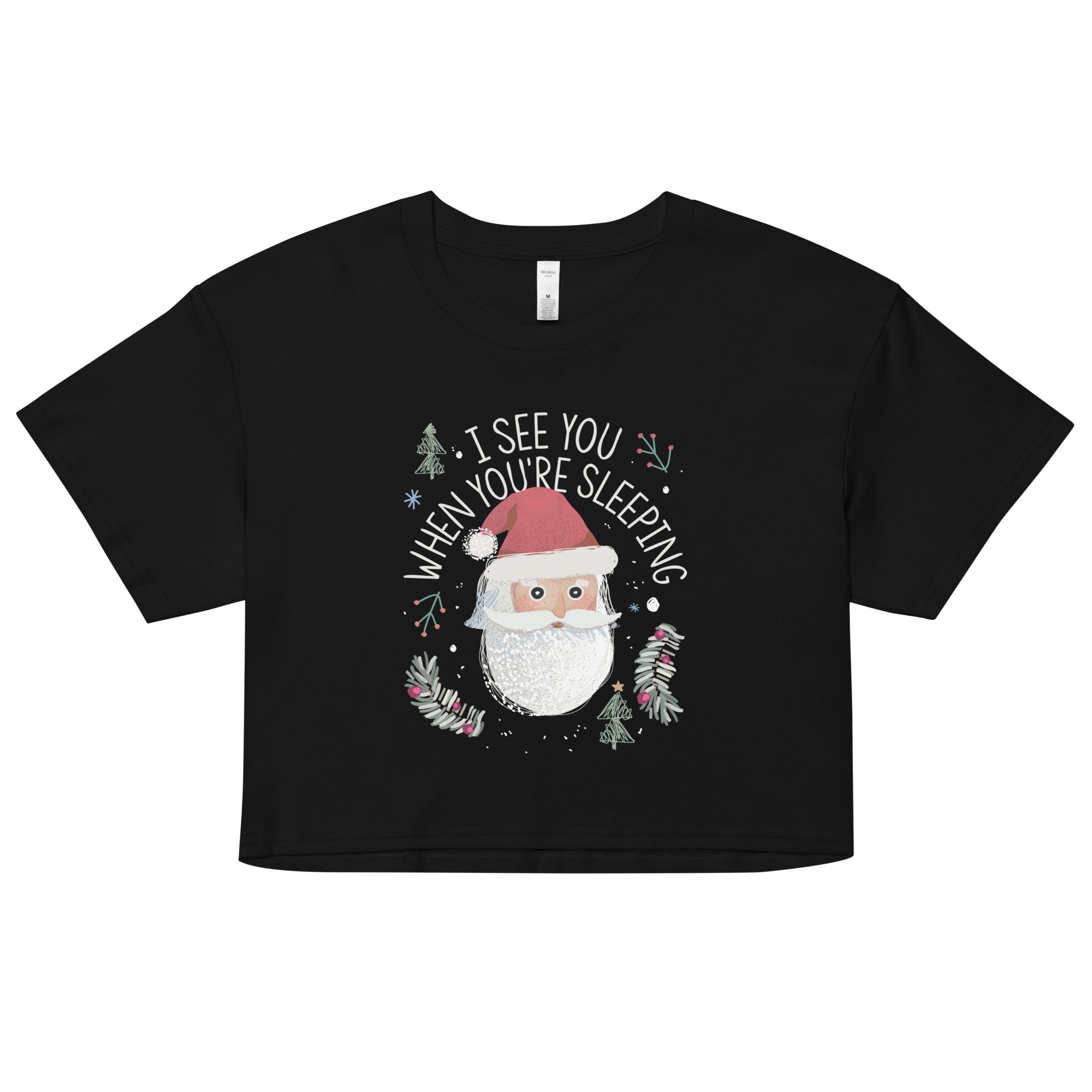 I See You When You're Sleeping Women's Crop Tee