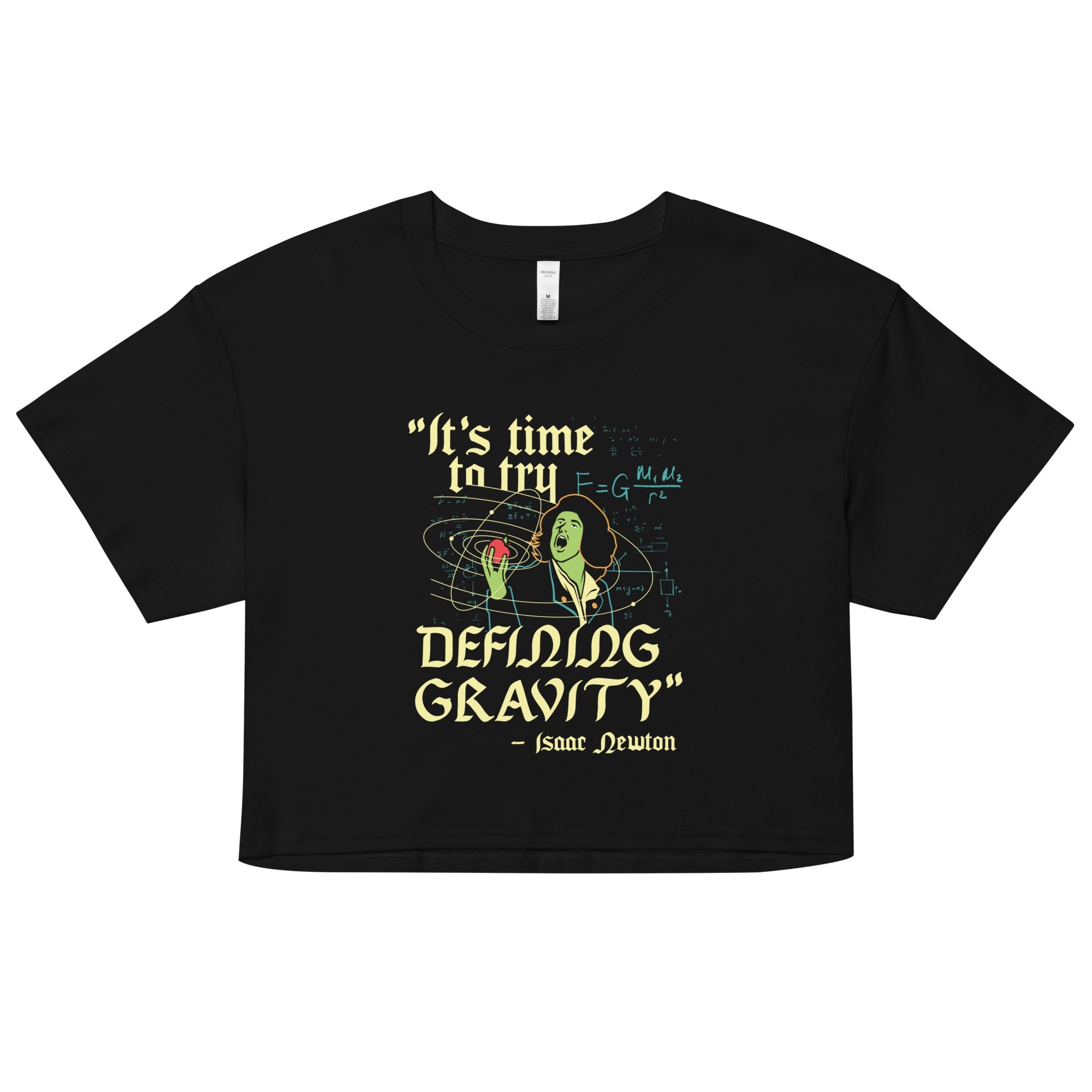 It's Time To Try Defining Gravity Women's Crop Tee