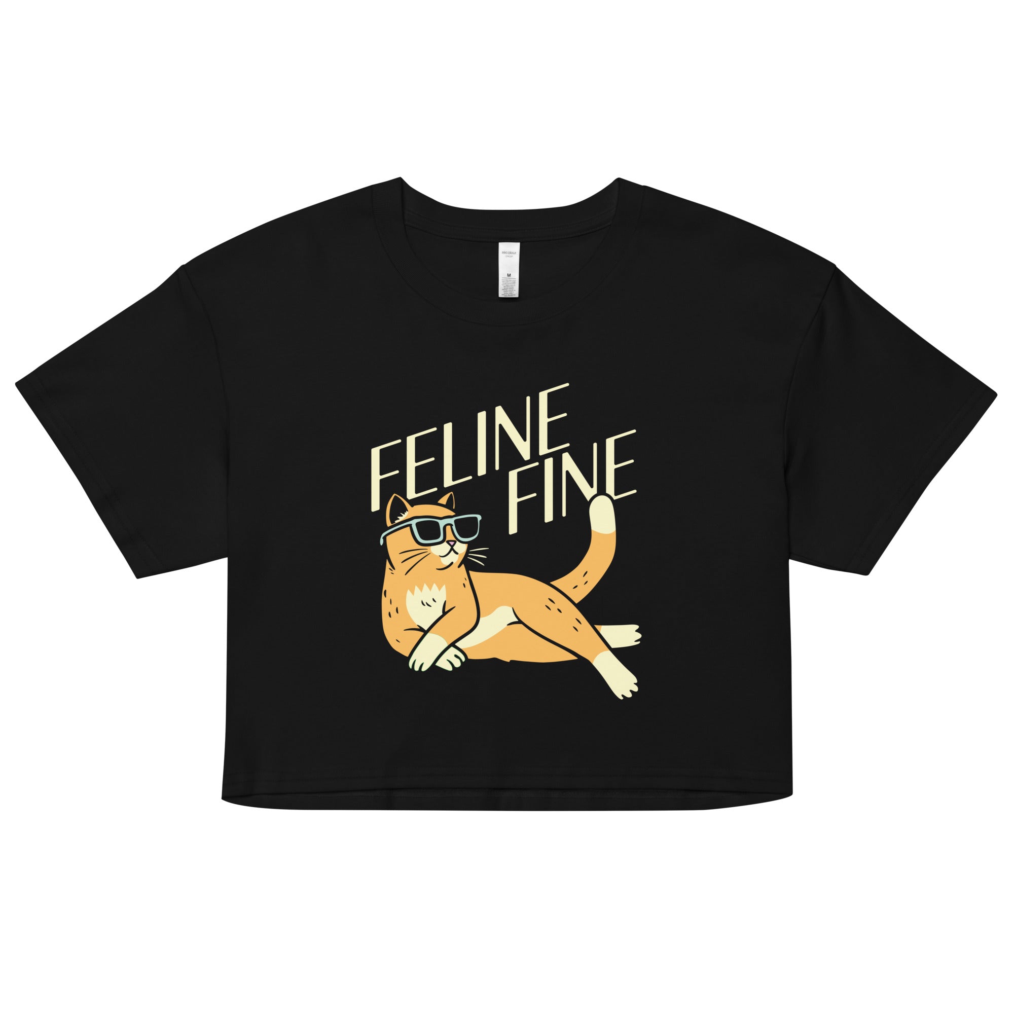 Feline Fine Women's Crop Tee