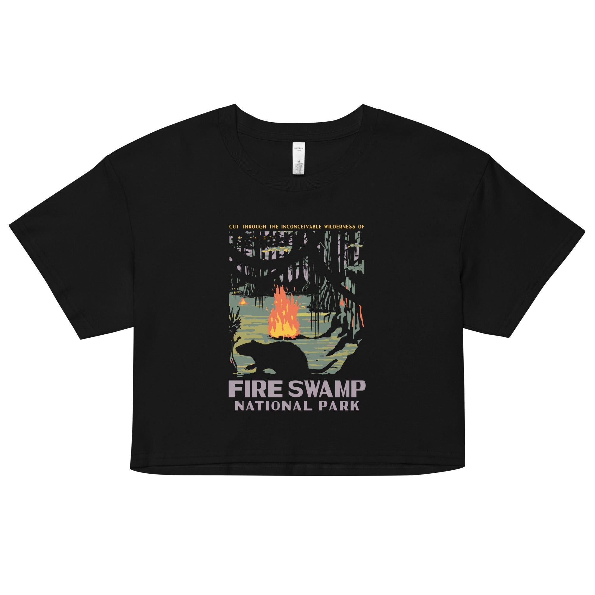 Fire Swamp National Park Women's Crop Tee