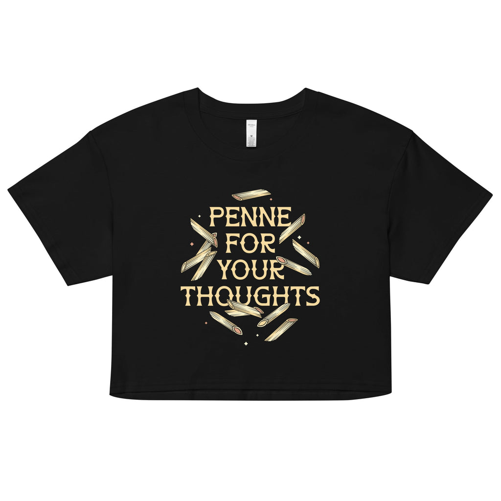 Penne For Your Thoughts Women's Crop Tee