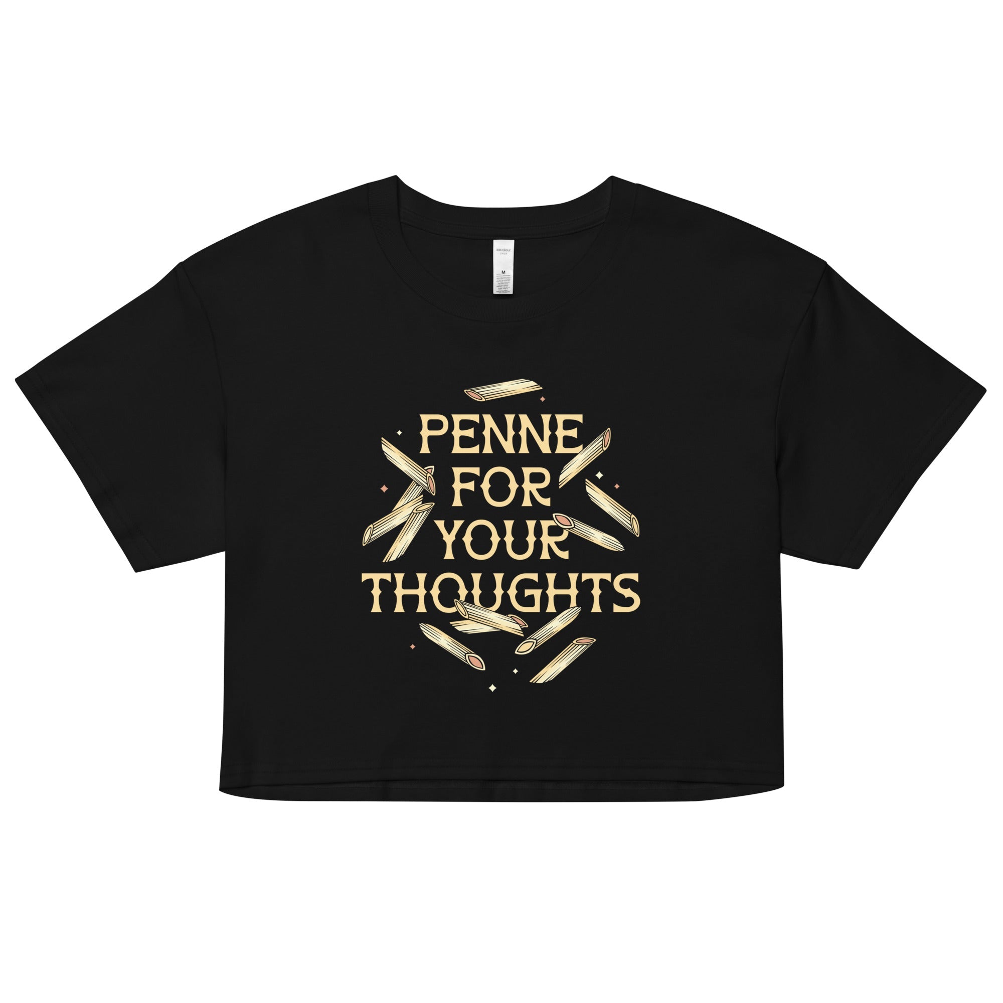 Penne For Your Thoughts Women's Crop Tee