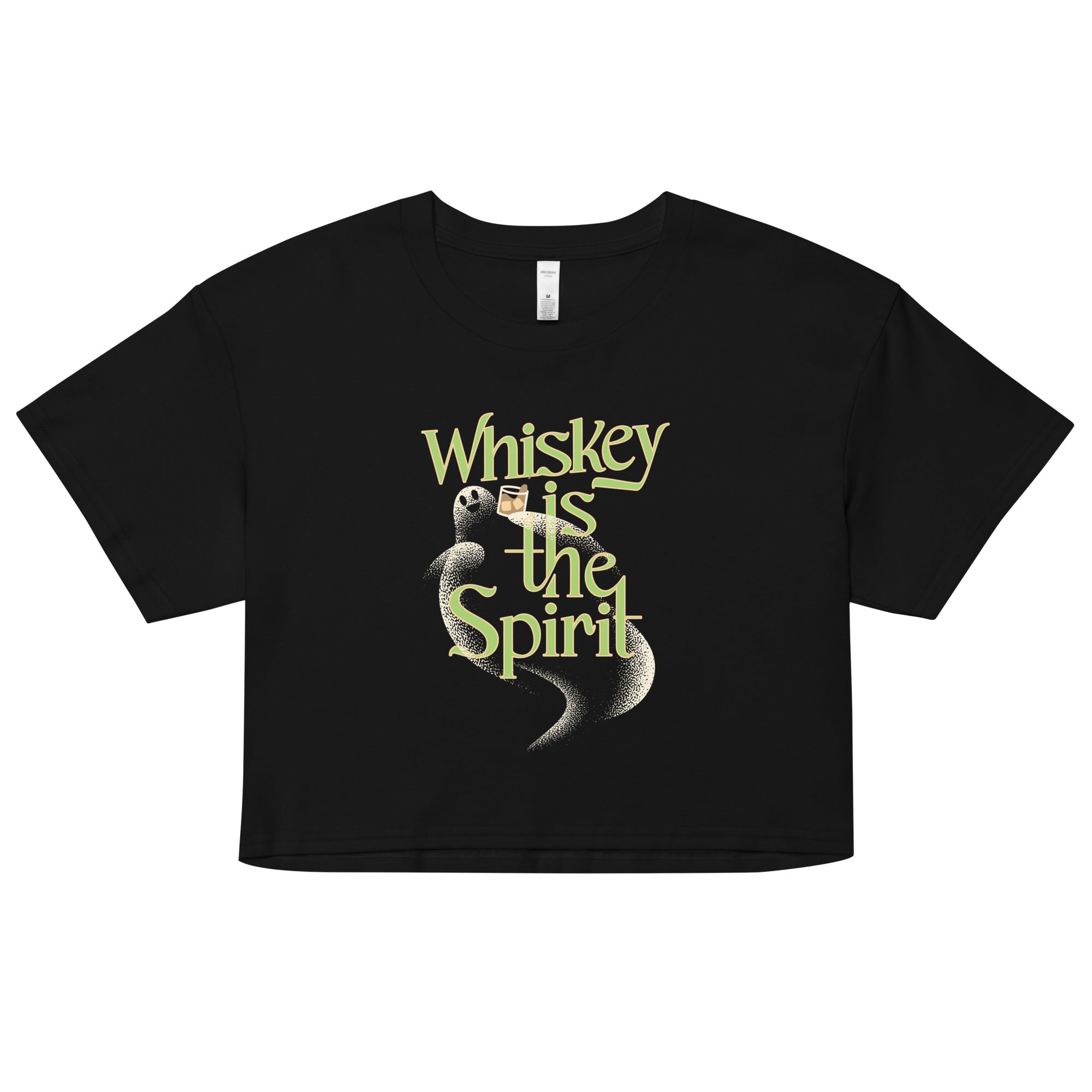 Whiskey Is The Spirit Women's Crop Tee