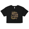 Quietly Thriving In Fictional Realms Women's Crop Tee