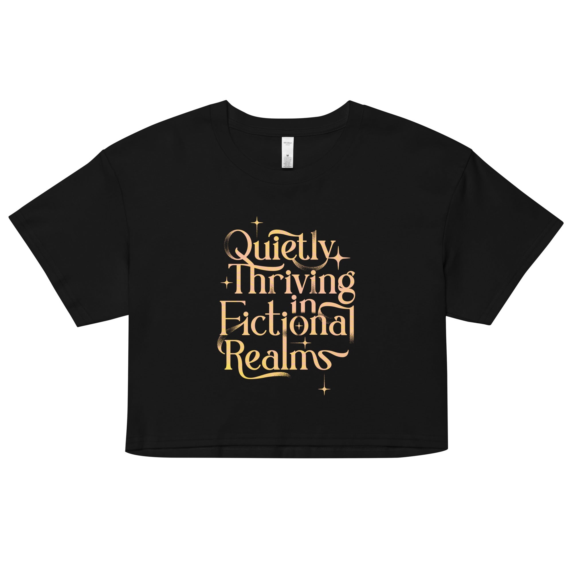 Quietly Thriving In Fictional Realms Women's Crop Tee