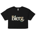 Blerg Women's Crop Tee