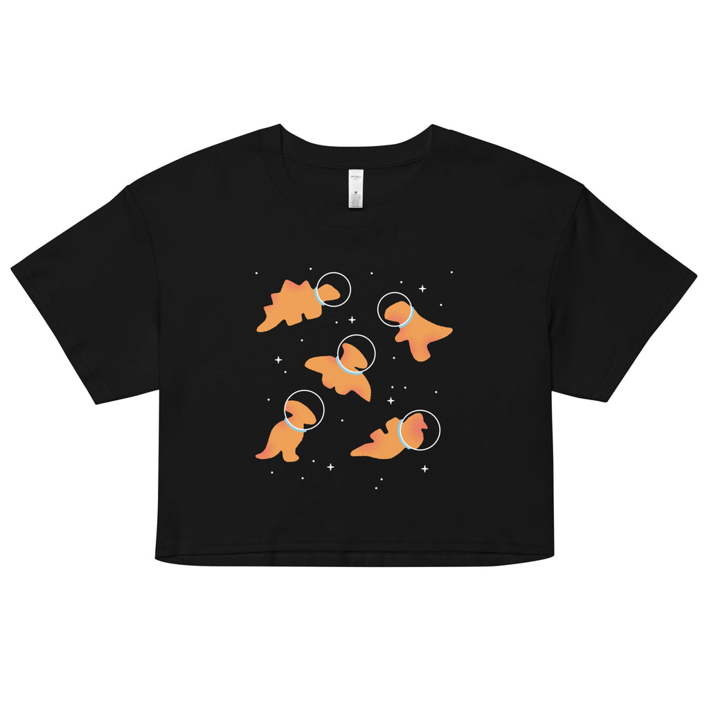Dino Nugs In Space Women's Crop Tee