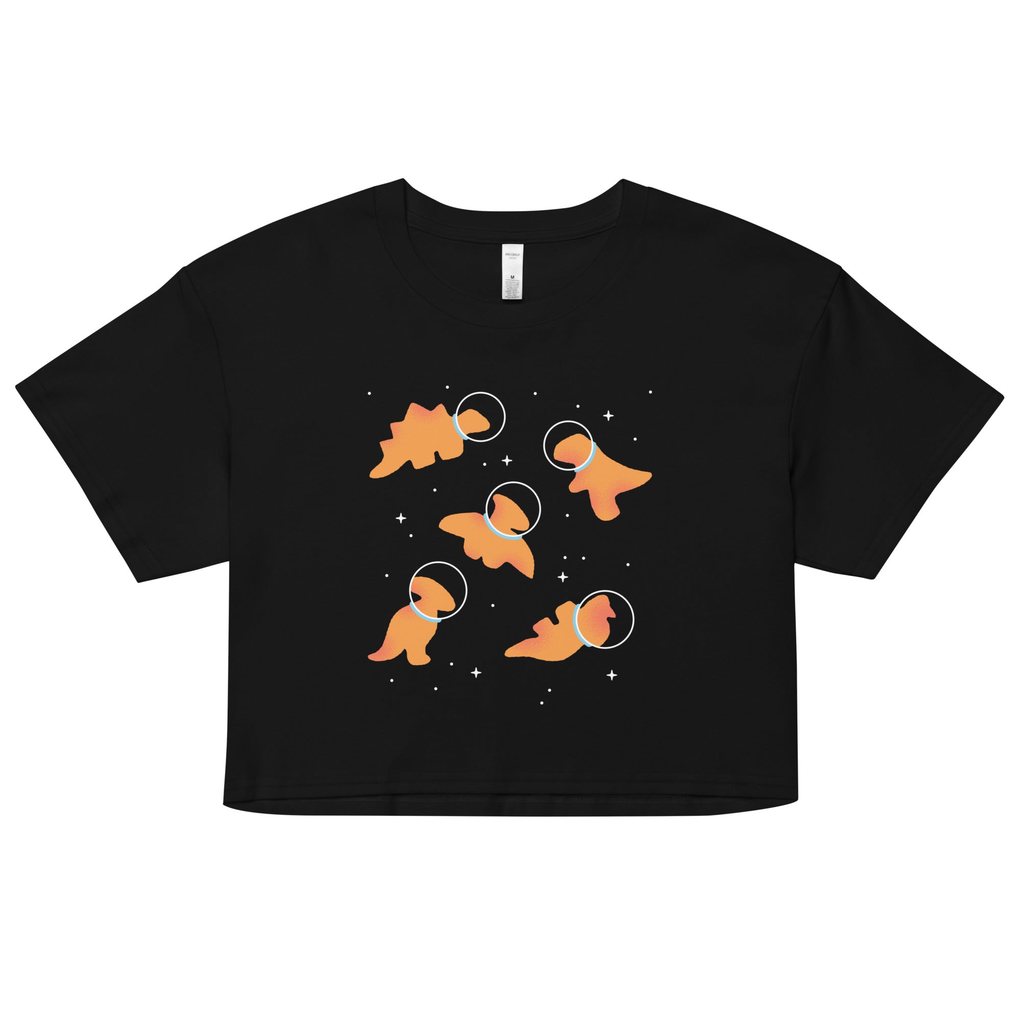 Dino Nugs In Space Women's Crop Tee