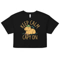Keep Calm And Capy On Women's Crop Tee