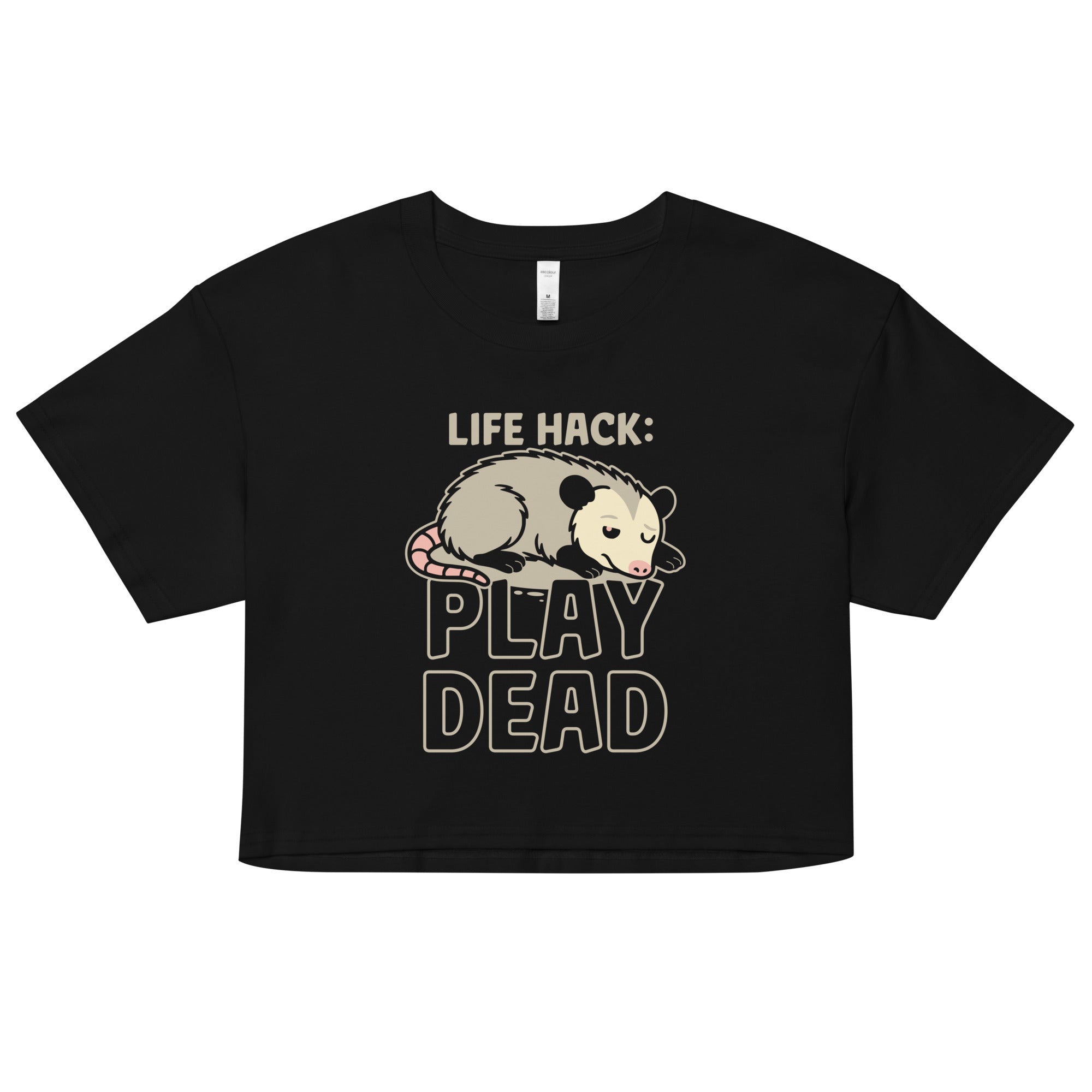 Life Hack Play Dead Women's Crop Tee