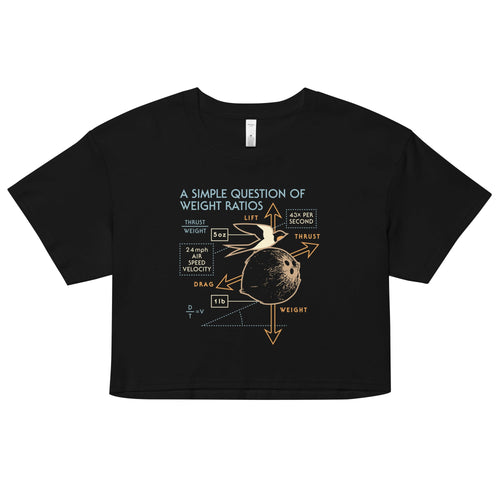 A Simple Question Of Weight Ratios Women's Crop Tee