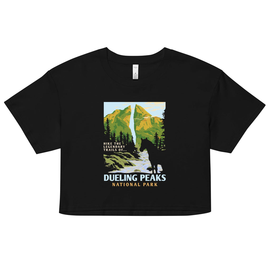 Dueling Peaks National Park Women's Crop Tee