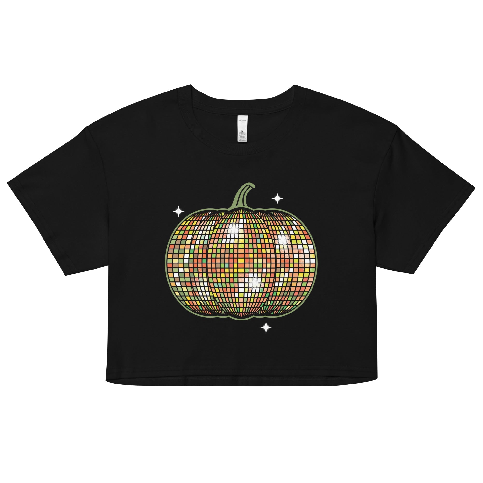 Disco Pumpkin Women's Crop Tee