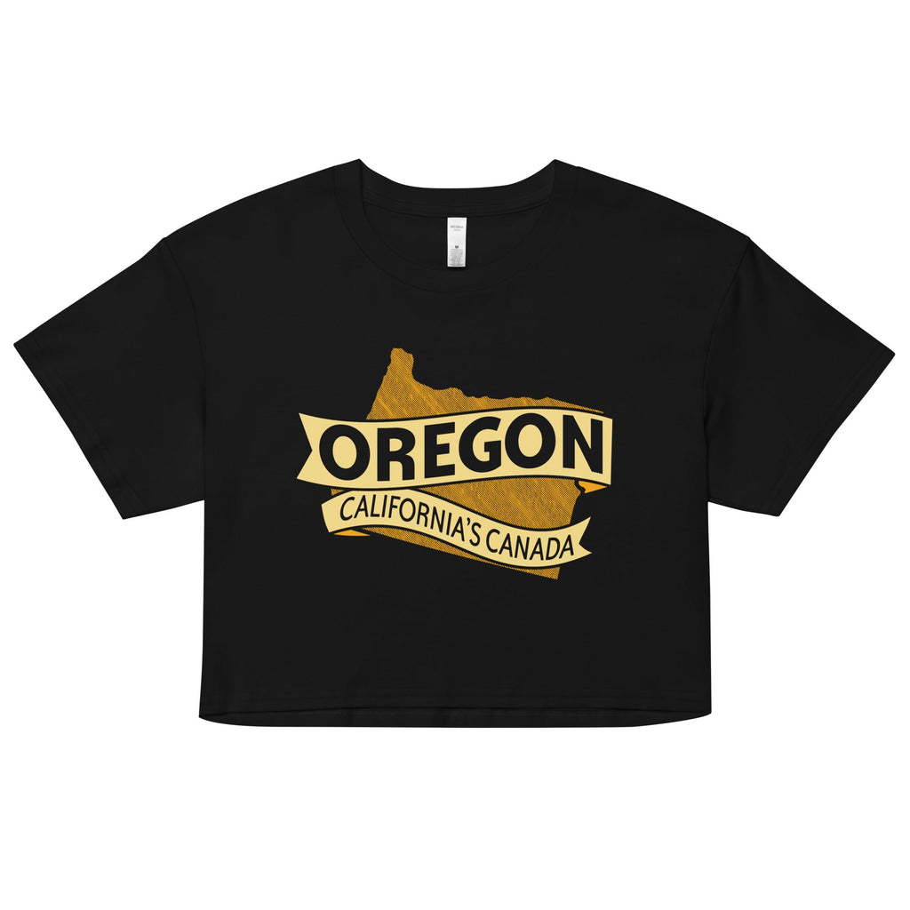 Oregon California's Canada Women's Crop Tee