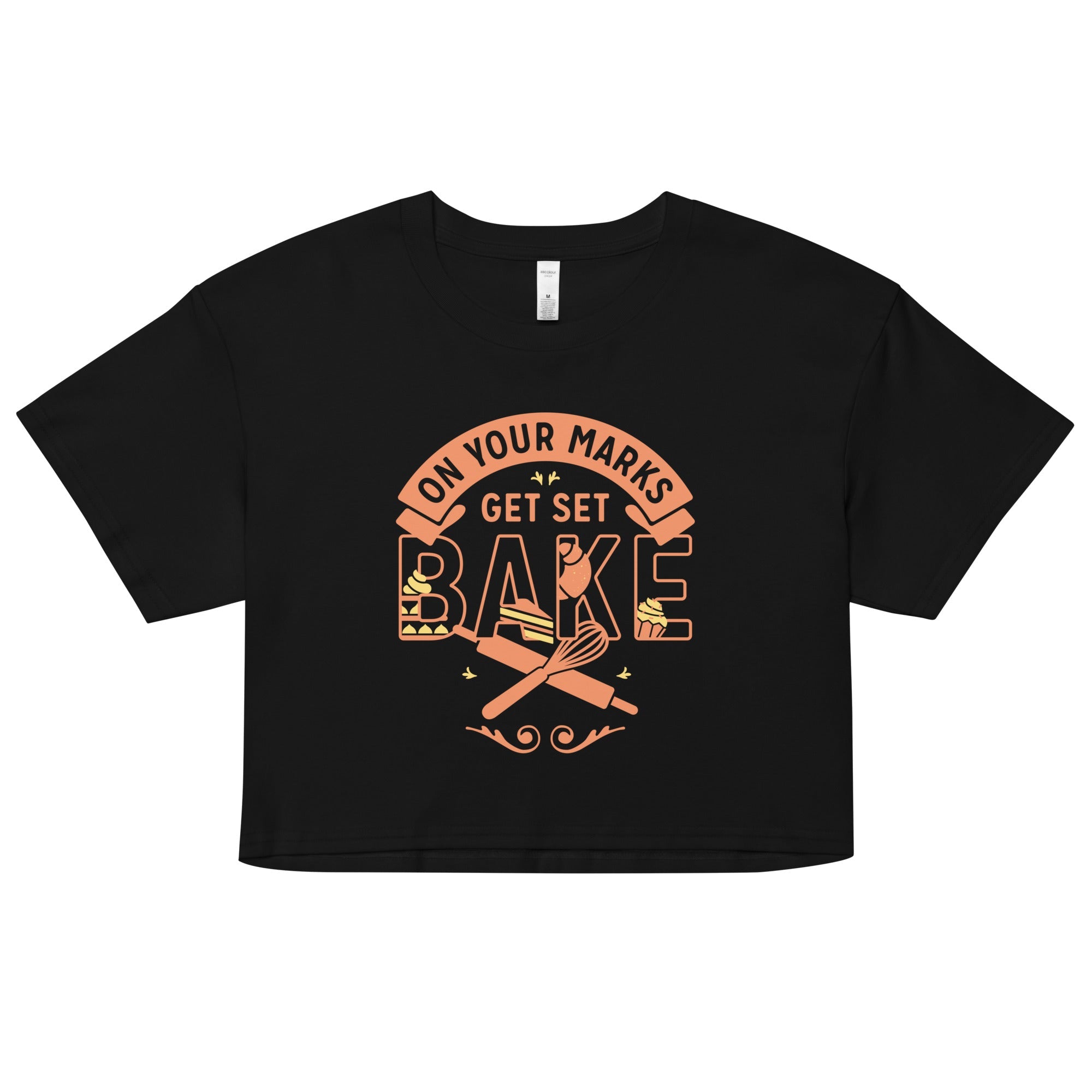 On Your Marks Get Set Bake Women's Crop Tee