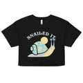 Snailed It Women's Crop Tee