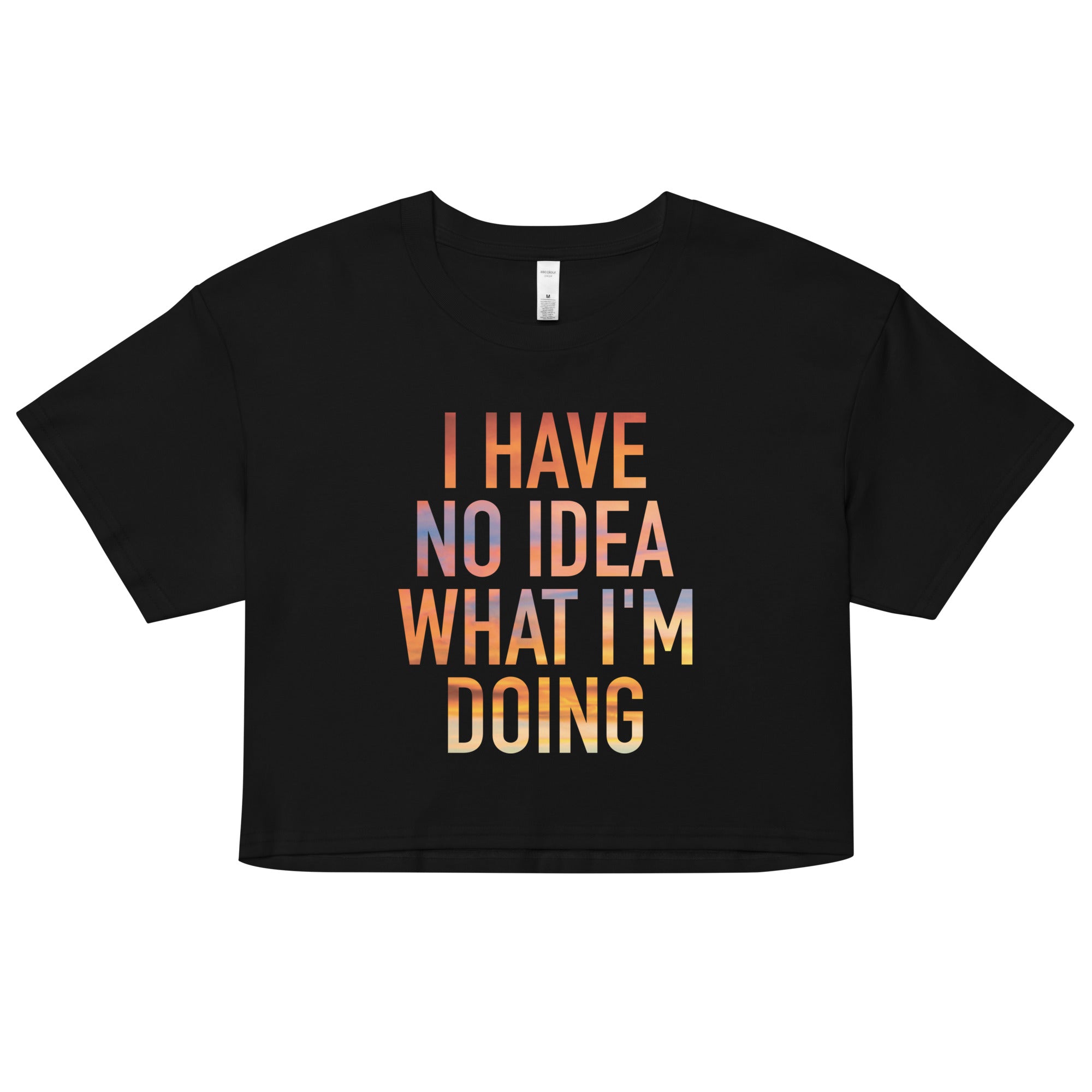 I Have No Idea What I'm Doing Women's Crop Tee