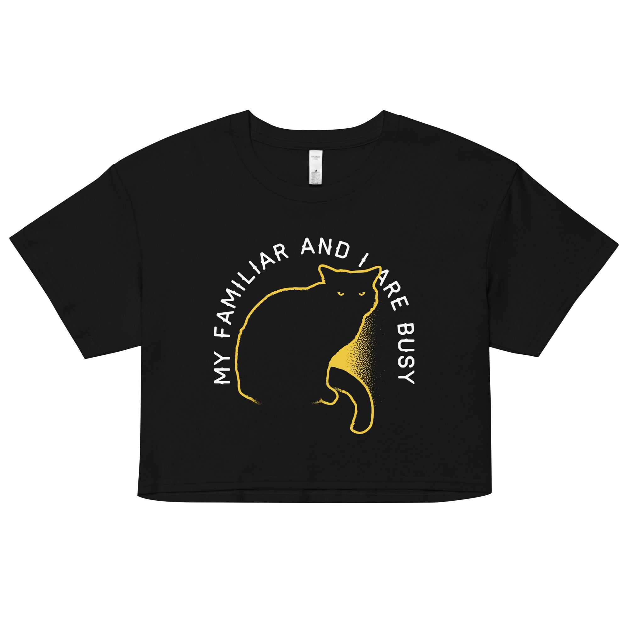 My Familiar And I Are Busy Women's Crop Tee