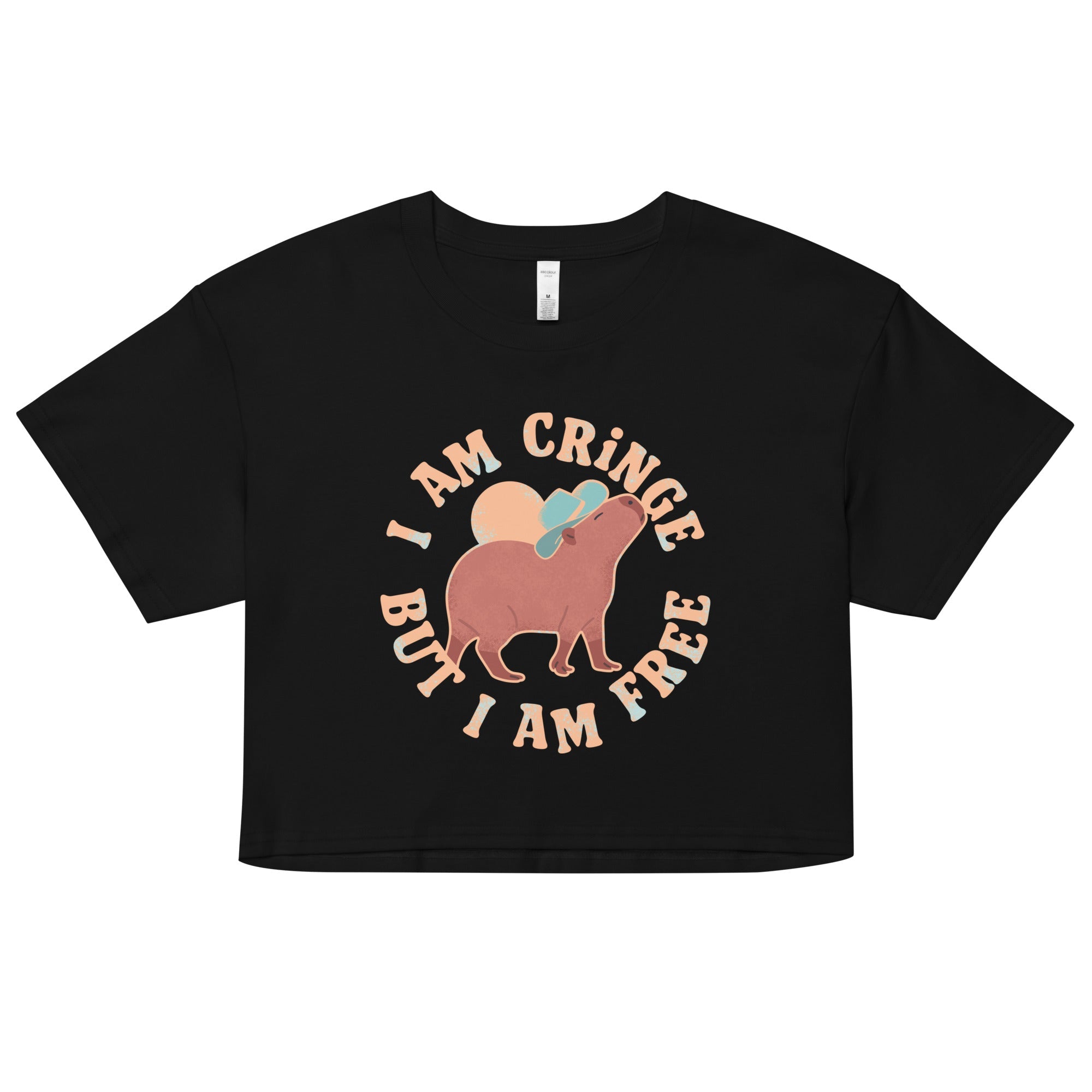 I Am Cringe But I Am Free Women's Crop Tee