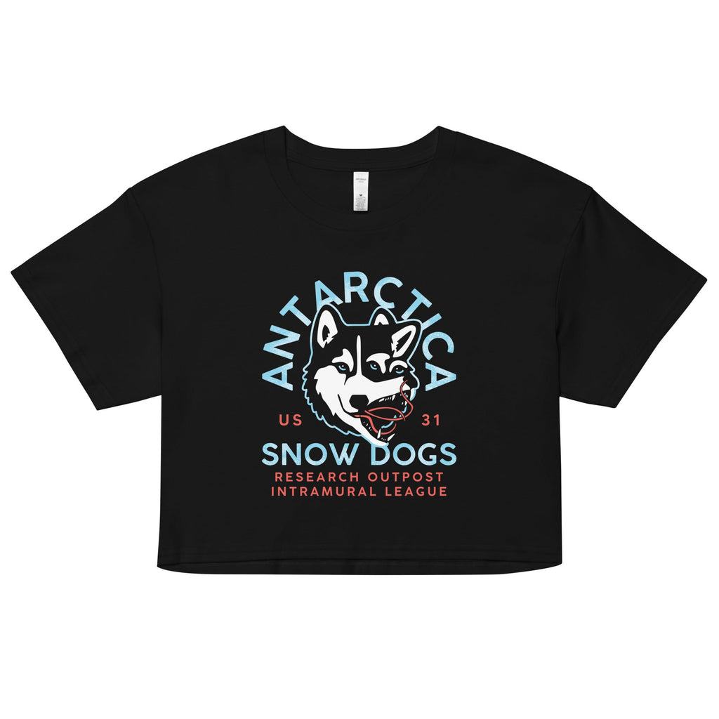 Antarctica Snow Dogs Women's Crop Tee