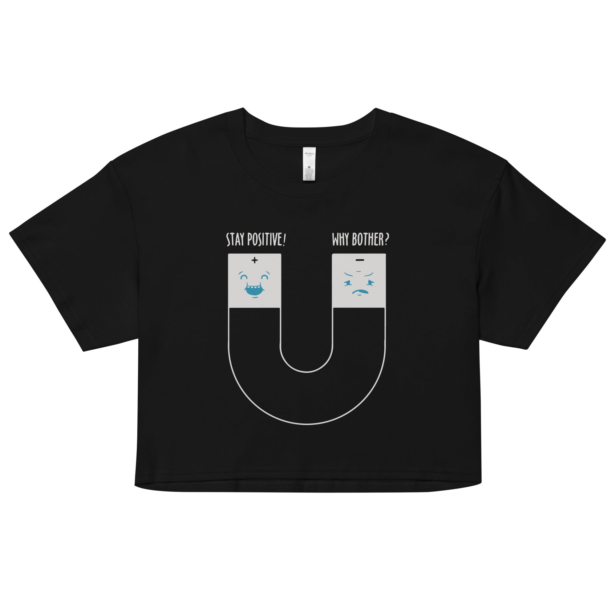 Stay Positive Women's Crop Tee