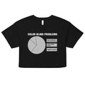 Color Blind Problems Women's Crop Tee