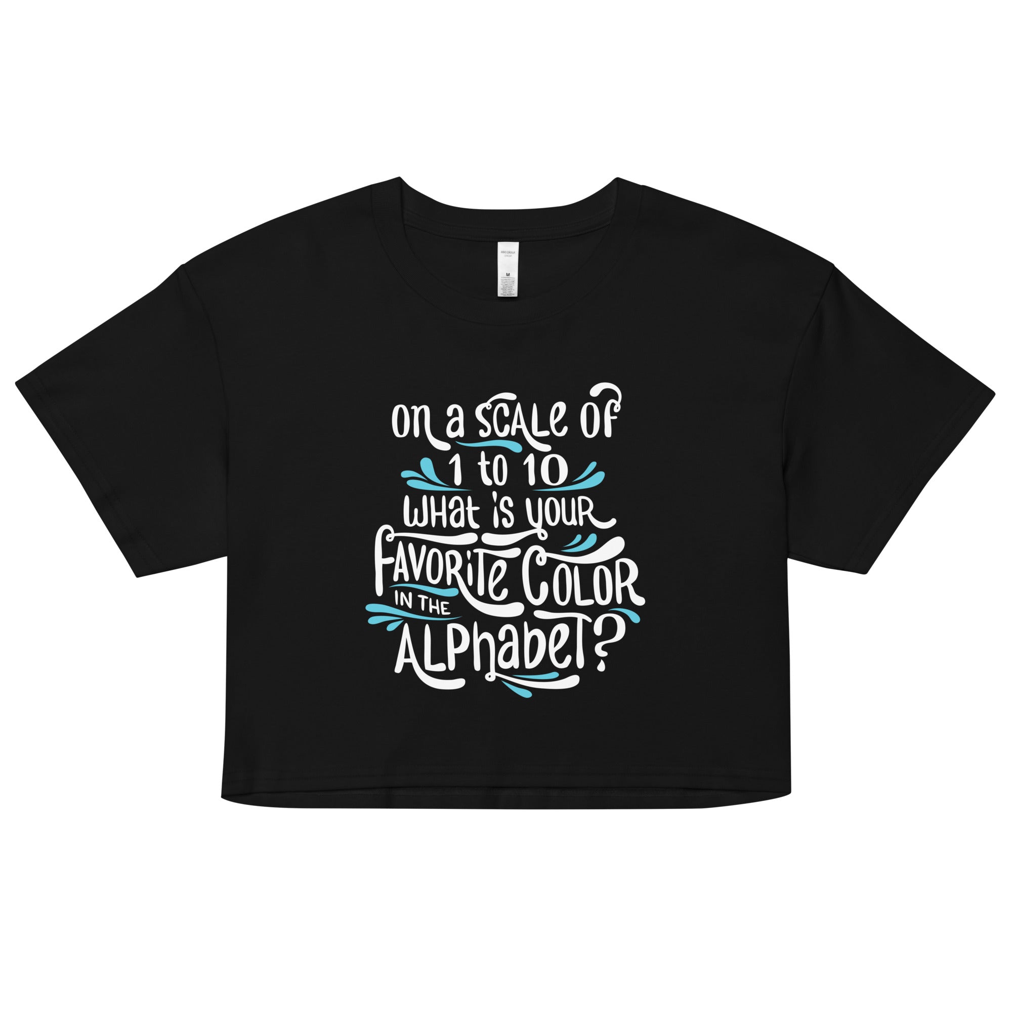 Favorite Color In The Alphabet Women's Crop Tee