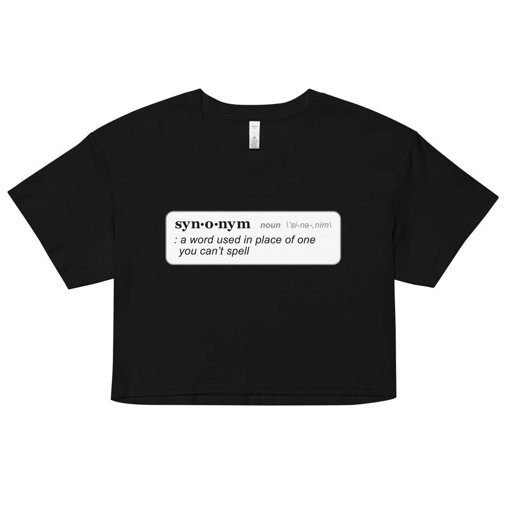 Synonym Definition Women's Crop Tee