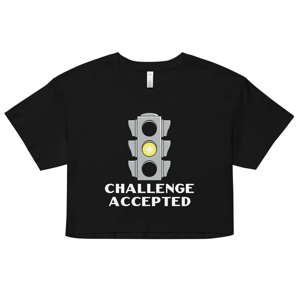 Challenge Accepted Stoplight Women's Crop Tee