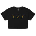 Shrug Emoji Women's Crop Tee