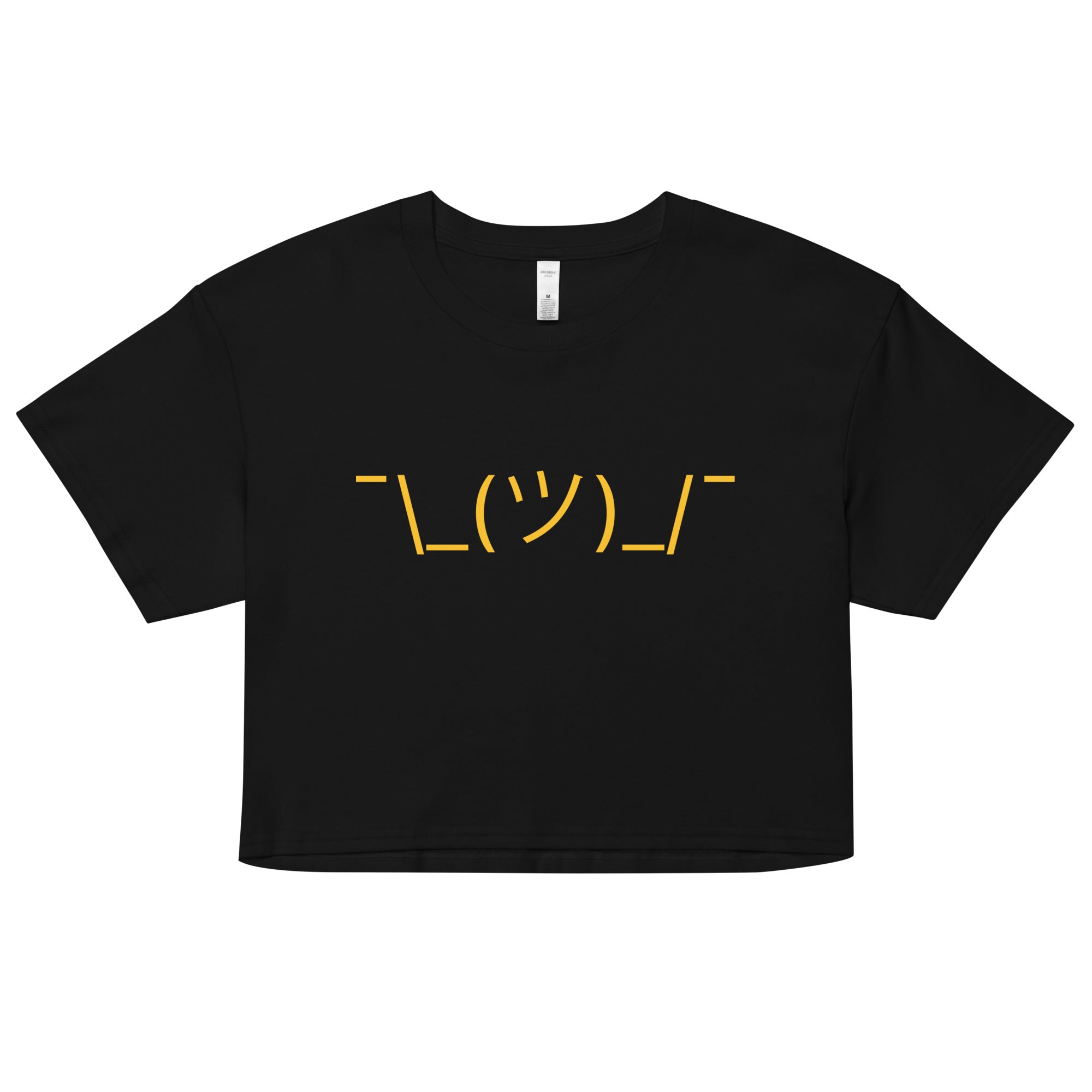 Shrug Emoji Women's Crop Tee