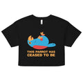 This Parrot Has Ceased To Be Women's Crop Tee