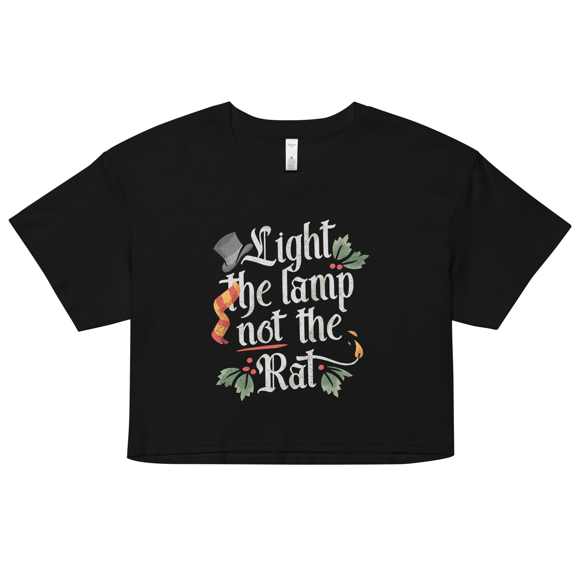 Light The Lamp Not The Rat Women's Crop Tee