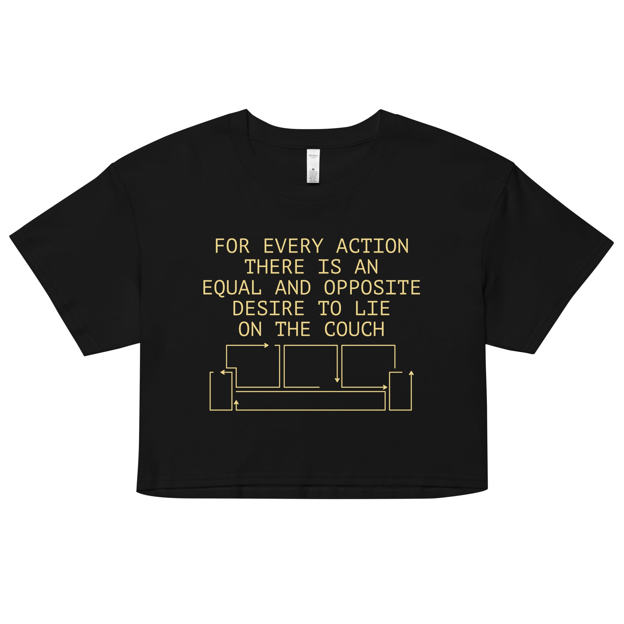 For Every Action There Is An Equal And Opposite Women's Crop Tee