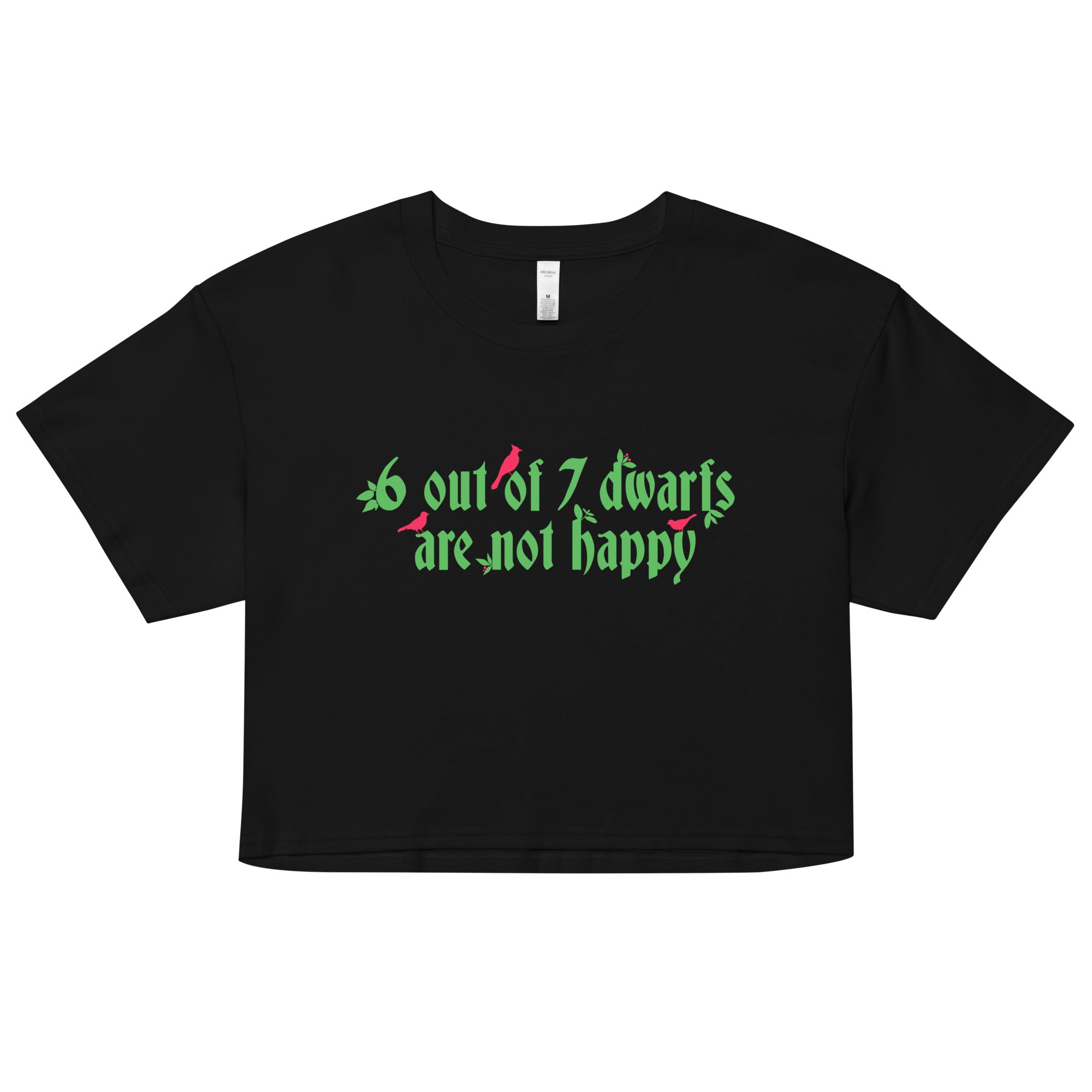 6 Out Of 7 Dwarfs Women's Crop Tee