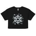 Cat Snowflake Women's Crop Tee
