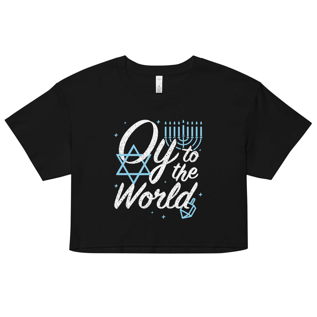 Oy To The World Women's Crop Tee