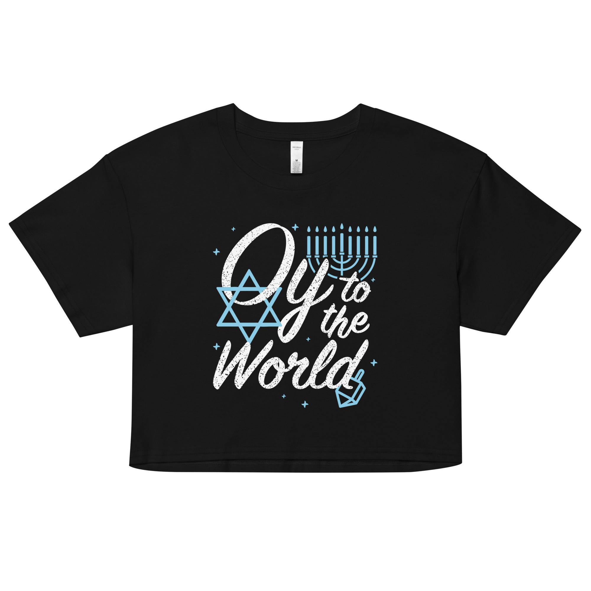 Oy To The World Women's Crop Tee